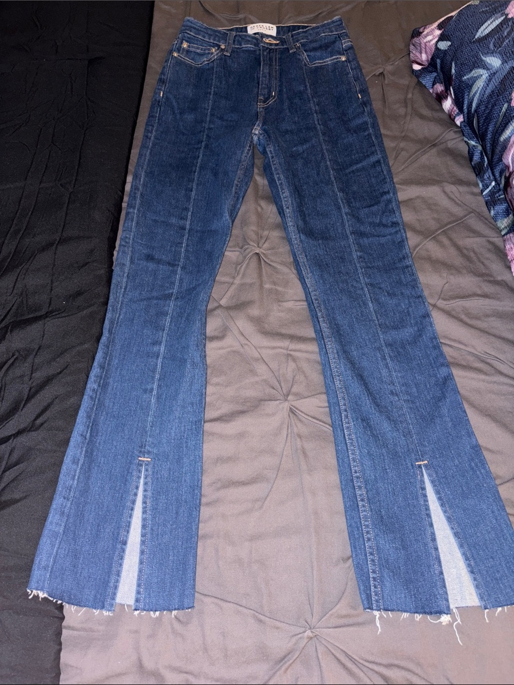 10 Crosby Derek Lam Dark Blue Jeans with Front Slits